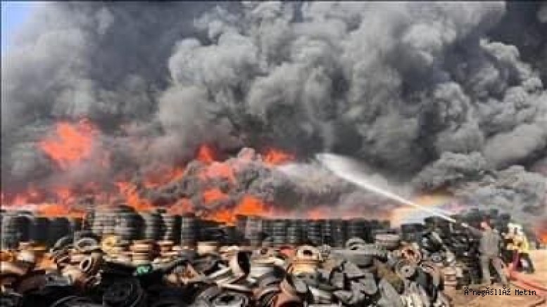 Ankara Hurdacılar Sanayi Sitesi'nde yangın çıktı