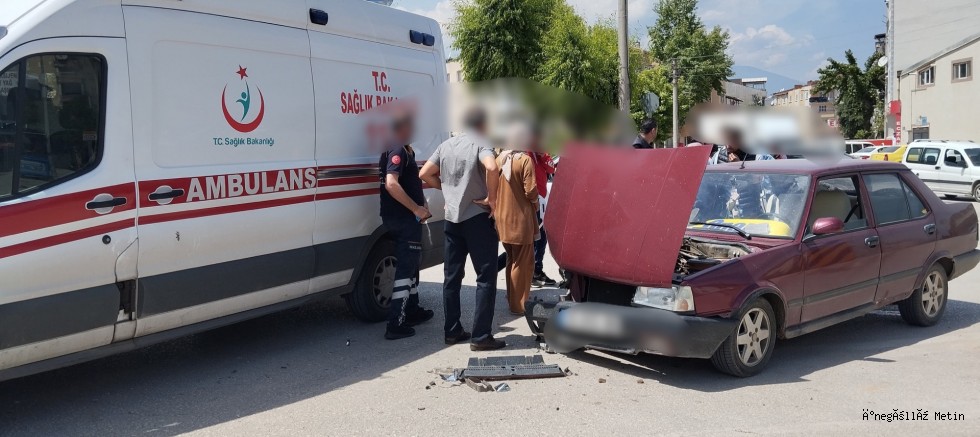 İnegöl'de kazada 1 kişi yaralandı 