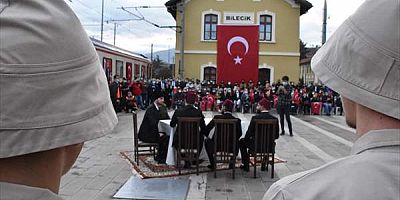 Atatürk'ün Bilecik'e gelişinin 101'inci yıl dönümü kutlandı