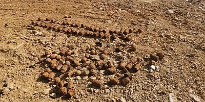 Balıkesir'de inşaat kazısında çok sayıda içi boş el bombası gövdesi bulundu