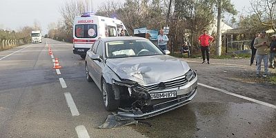 Bursa’da trafik kazasında 4 kişi yaralandı