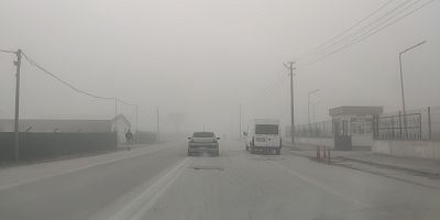 İnegöl’de yoğun sis sürücüleri etkiledi