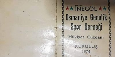 Osmaniye Spor'un tarihi belgesi gün yüzüne çıktı