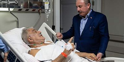 TBMM Başkanı Şentop, Binali Yıldırım'ı hastanede ziyaret etti