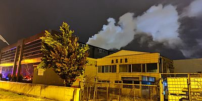 Tekstil fabrikasında yangın paniği 