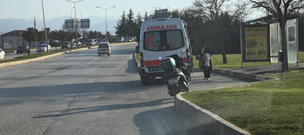 Alanyurt yolunda motosiklet kazası: 1 yaralı