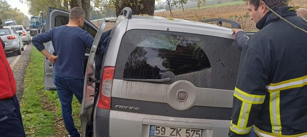 Babaeski'de trafik kazası: 1 ölü, 1 yaralı