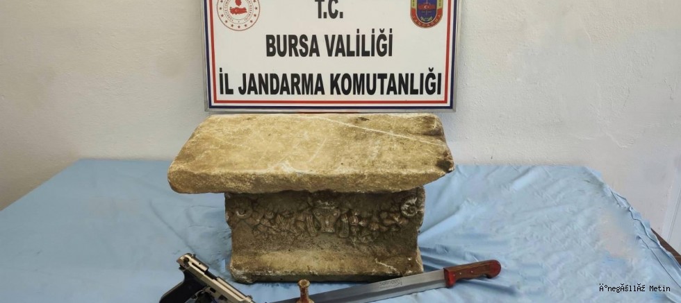 Bursa’da 100 bin dolara satılmak istenen tarihi eser ele geçirildi