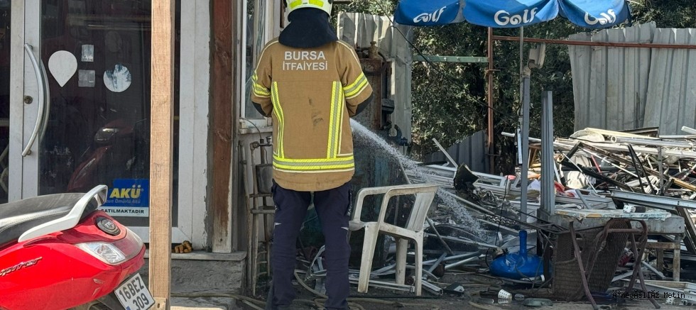 Bursa’da İznik’te LPG tankı patladı: 1 yaralı