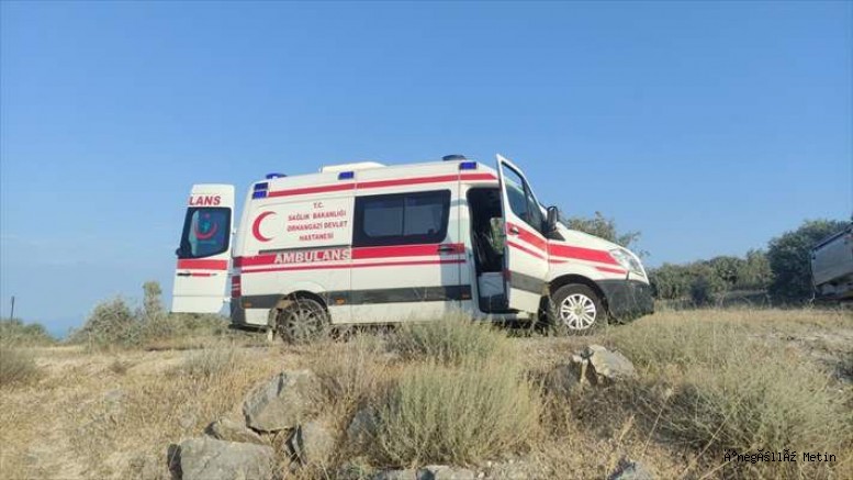 Bursa'da şarampole devrilen motosikletteki 2 kişi yaralandı