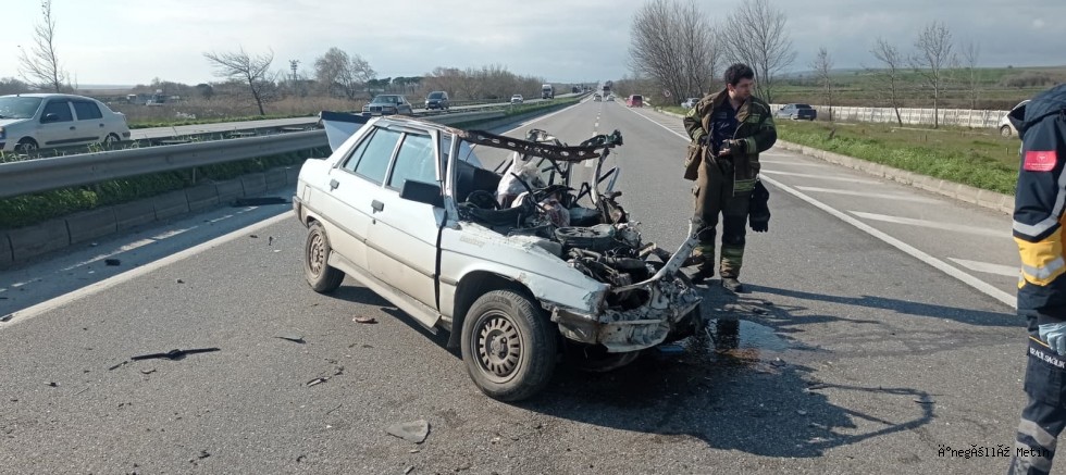 Bursa Karacabey–İzmir Yolunda Feci Kaza: 35 Yaşındaki Sürücü Hayatını Kaybetti