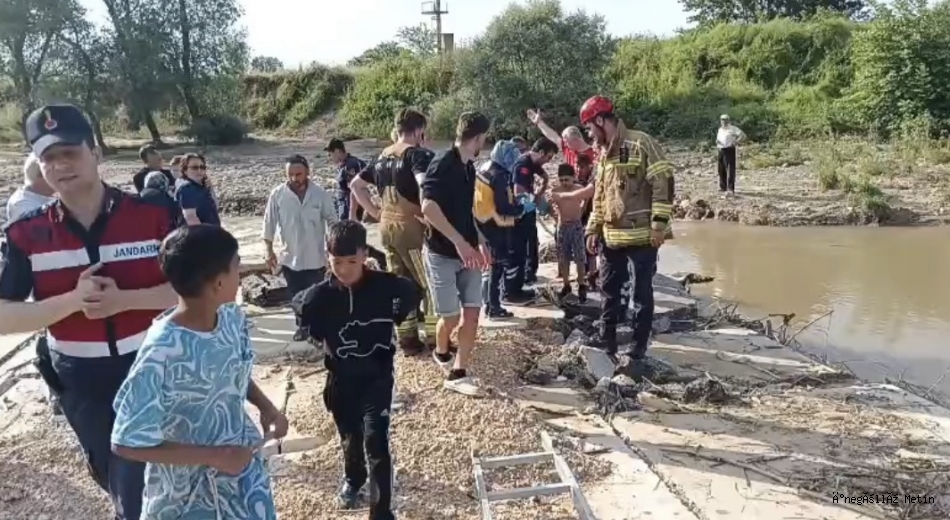 Derede Mahsur Kalan 11 Yaşındaki Çocuk Kurtarıldı