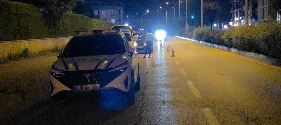 İnegöl’de Huzur Uygulaması: Polis Ekiplerinden Sıkı Denetim