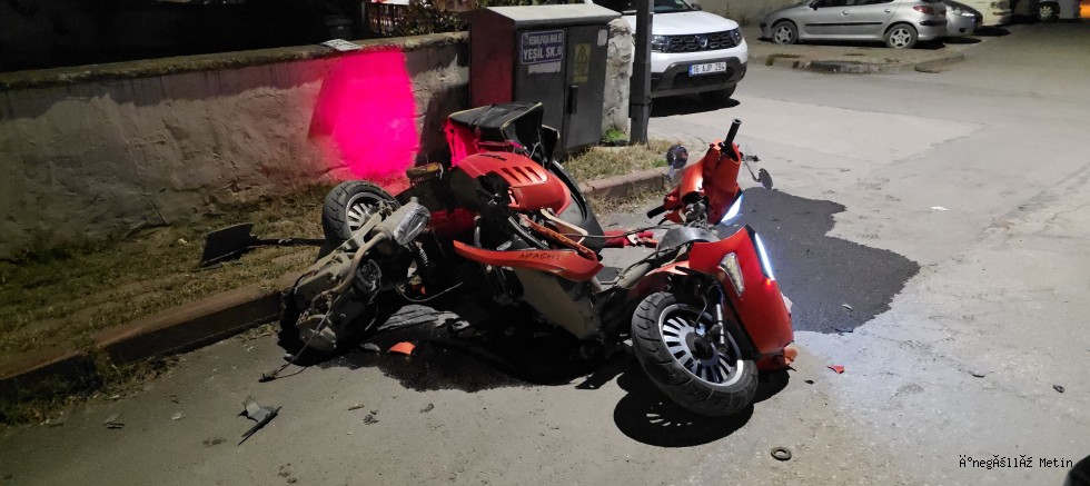 İnegöl’de İftar Saatinde Feci Kaza: Motosiklet Sürücüsü Ağır Yaralandı