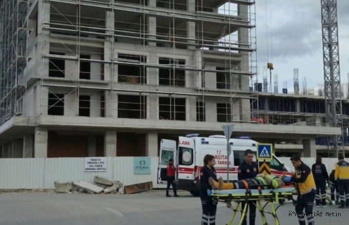 İNEGÖL’DE İNŞAATTAN DÜŞEN İŞÇİ YARALANDI