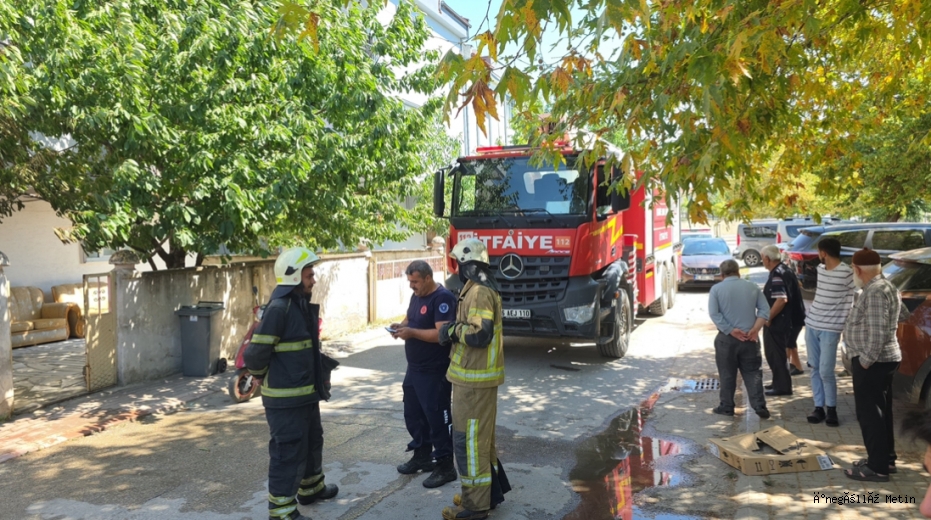 İnegöl’de Koltuk Yangını Doğalgaz Panosuna Sıçradı: Panik Anları Yaşandı