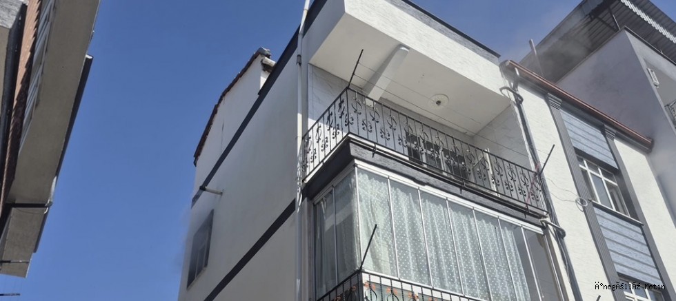 İnegöl’de Kombi Yangını Paniğe Neden Oldu