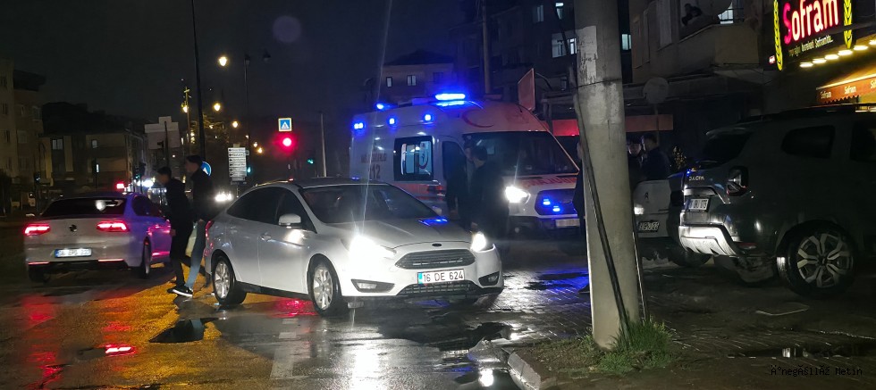 İnegöl’de Otomobil ile Elektrikli Bisiklet Çarpıştı: 1 Yaralı