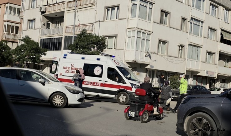 İNEGÖL’DE OTOMOBİL İLE MOTOSİKLET ÇARPIŞTI: 1 YARALI