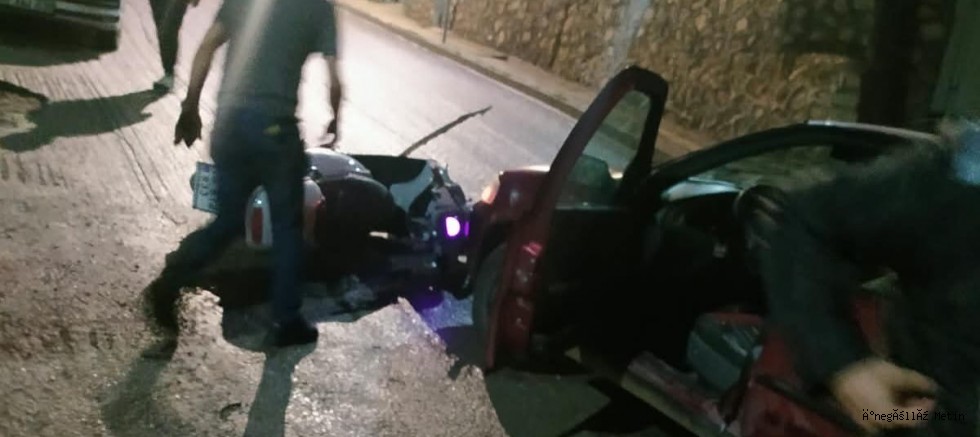 İNEGÖL’DE OTOMOBİL İLE MOTOSİKLET ÇARPIŞTI: 1 YARALI