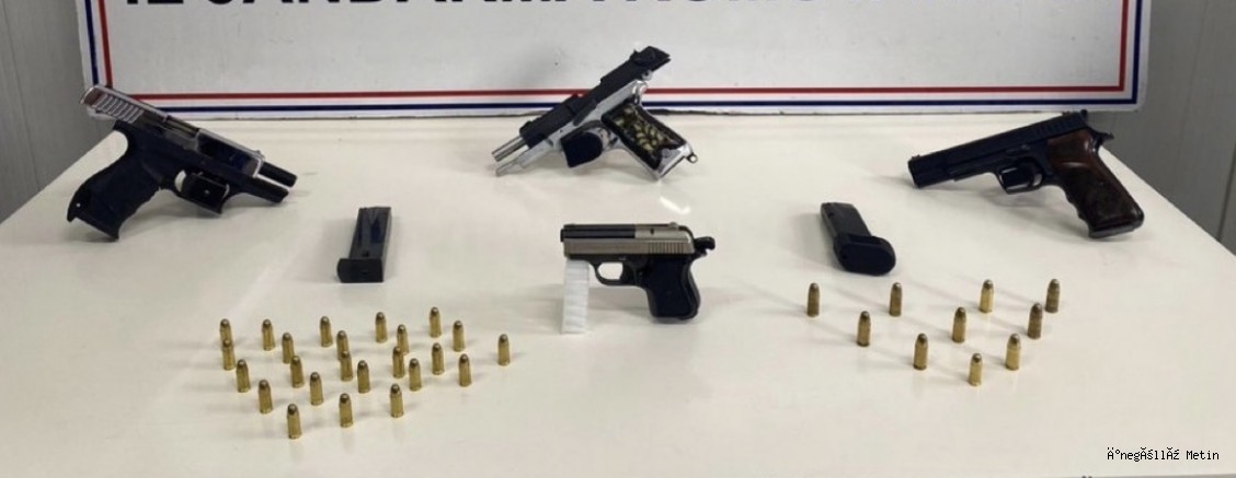 İnegöl’de Silah Operasyonu: 4 Tabanca Ele Geçirildi