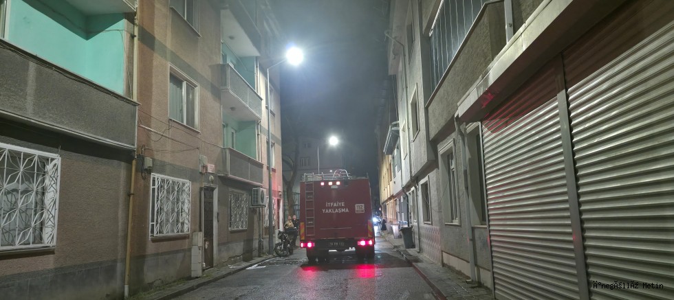 İnegöl’de Sobadan Yükselen Duman Paniğe Yol Açtı