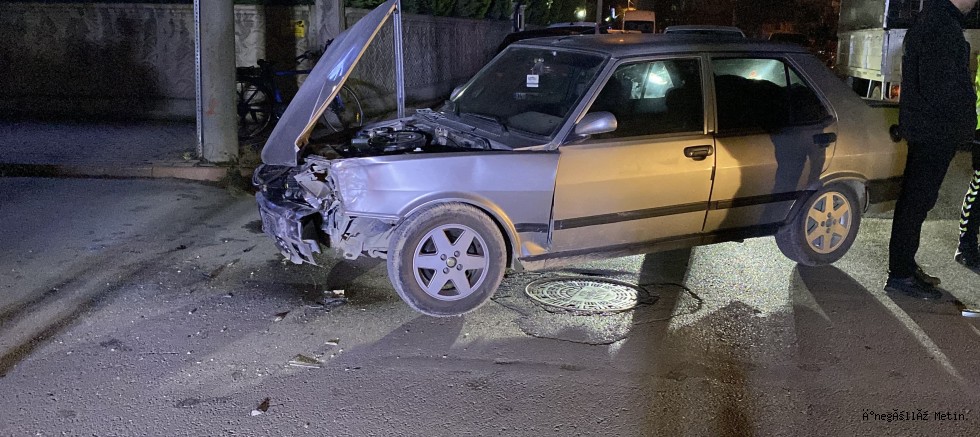 İnegöl’de trafik kazası: 1 yaralı
