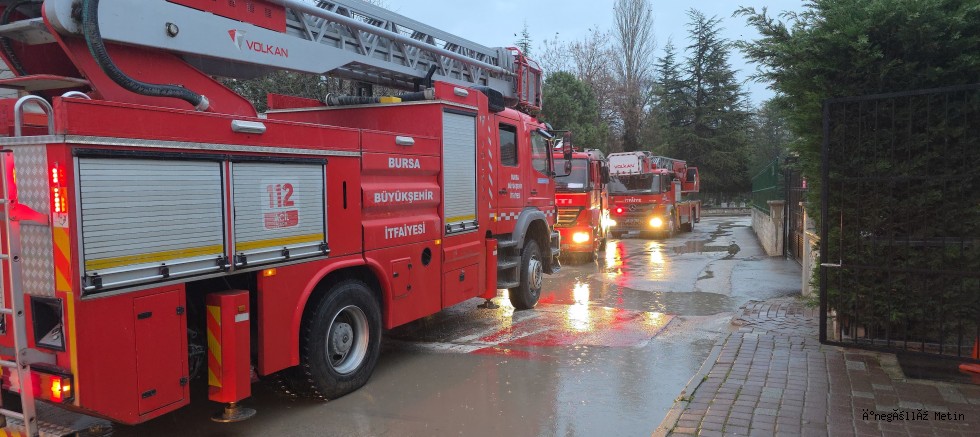İnegöl’de Yurtta Yangın Alarmı Korkuttu