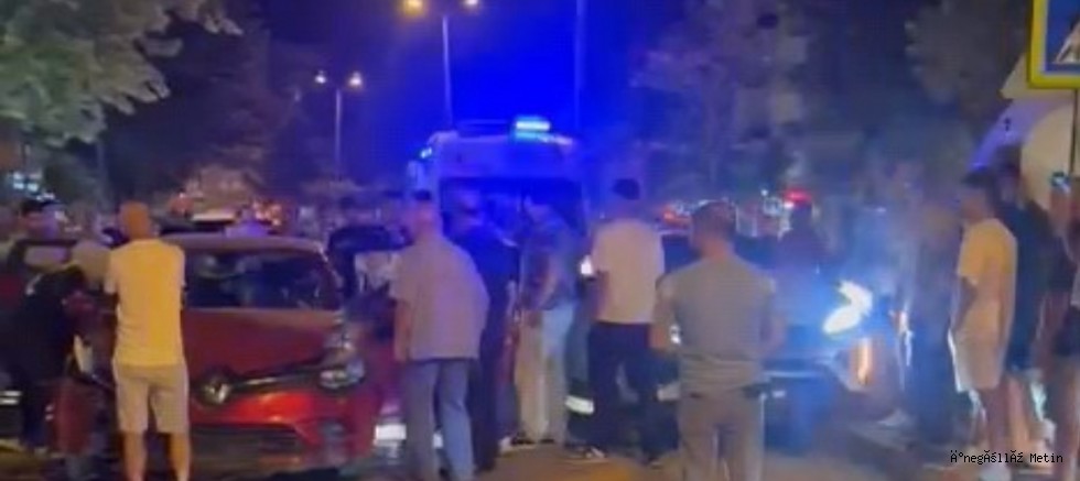 İnegöl’de  zincirleme kaza: 4 yaralı