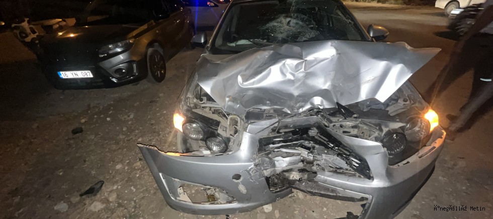 İnegöl İsaören Yolunda Kaza: Motosiklet Sürücüsü Yaralandı