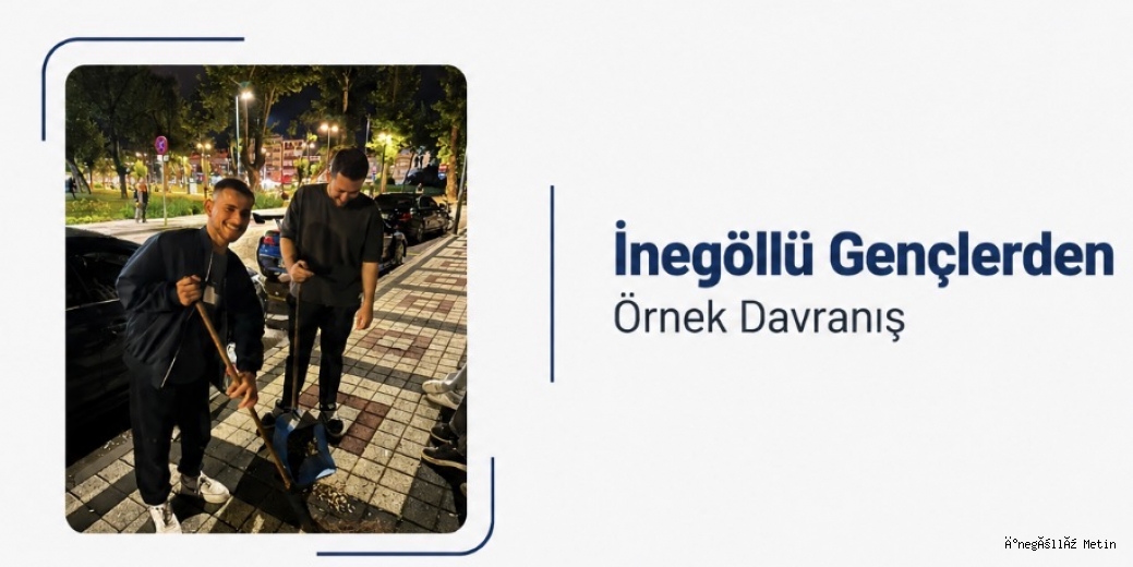 İnegöllü Gençlerden Örnek Davranış