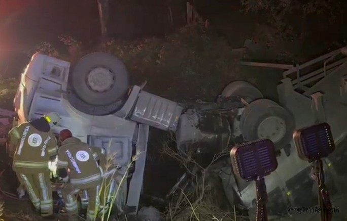 İznik-Yenişehir Yolunda Tır Devrildi: Sürücü Hayatını Kaybetti