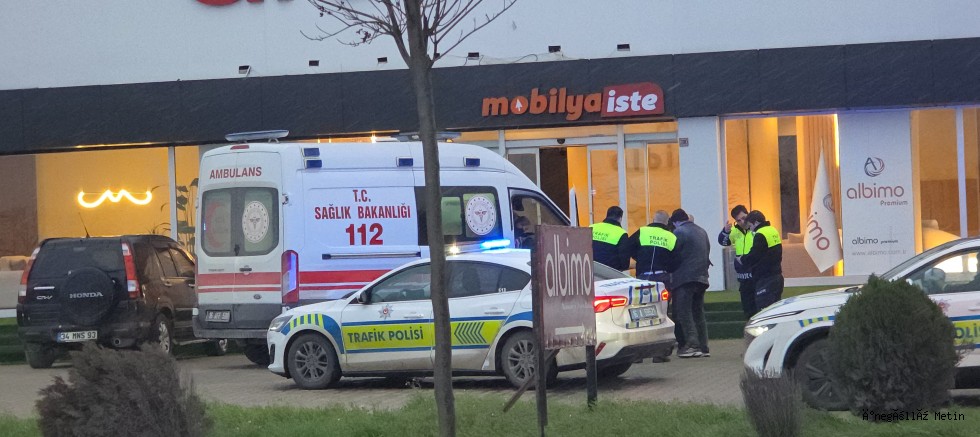 Kaygan Yolda Devrilen Motosikletin Sürücüsü Yaralandı