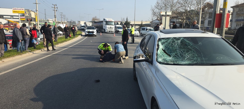 Otomobil Yayaya Çarptı: Ağır Yaralandı