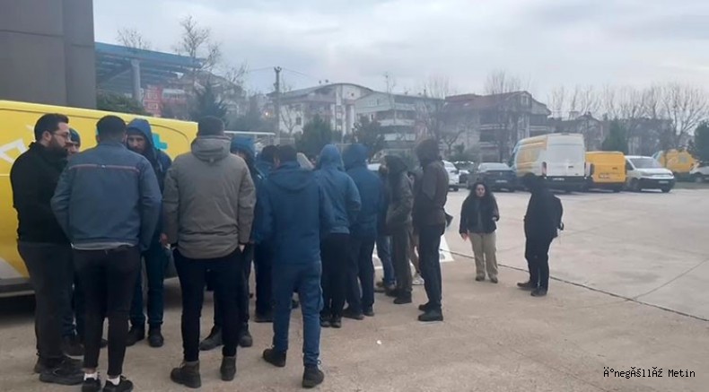 PTT'de iş bırakma eylemi