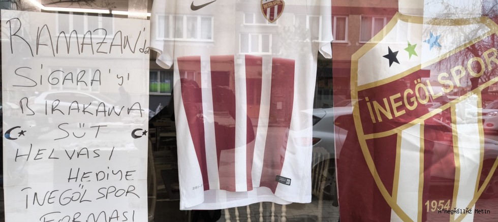Ramazan’da Sigarayı Bırakana Süt Helvası ve İnegölspor Forması