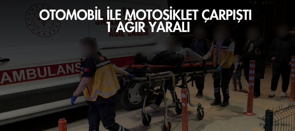 Süleymaniye’de Otomobil ile Motosiklet Çarpıştı: 1 Ağır Yaralı