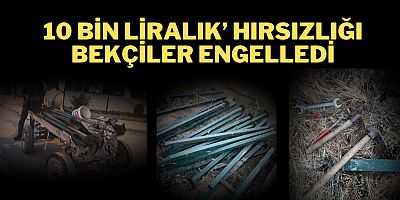 10 Bin liralık’ hırsızlığı bekçiler engelledi