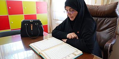 15 Temmuz şehidinin annesi oğlunun adını taşıyan camide Kur'an-ı Kerim eğitimi veriyor