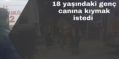 18 yaşındaki genç canına kıymak istedi 