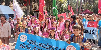 744. Ertuğrulgazi’yi Anma ve Yörük Şenlikleri’nde İnegöl Ertuğrulgazi Kültür ve Yaşatma Derneği Yerini Aldı