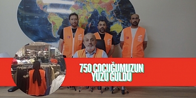 750 Çocuğumuzun Yüzü Güldü
