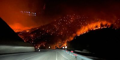 Adana'da orman yangını sebebiyle 5 köy tahliye edildi