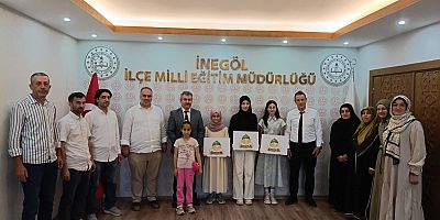 AGD İnegöl’den Siyer-i Nebi Sınavı Başarılılarına Ödül
