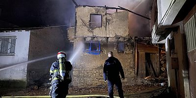 Ahırda çıkan yangında 10 büyükbaş hayvan telef oldu