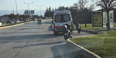 Alanyurt yolunda motosiklet kazası: 1 yaralı
