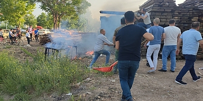 Alevler kalaslara sıçradı 