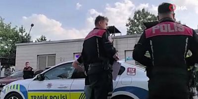 Alkollü sürücü ile polis arasındaki ilginç diyalog kamerada