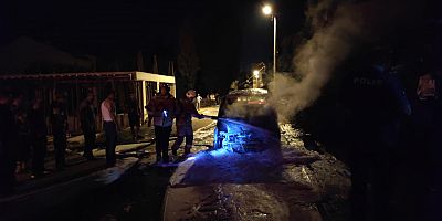 Araç Yangını Korkuttu 