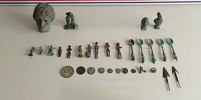 Aranan şahsın evinde Roma dönemine ait tarihi eser yakalandı